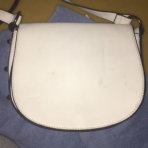 white cross body purse
